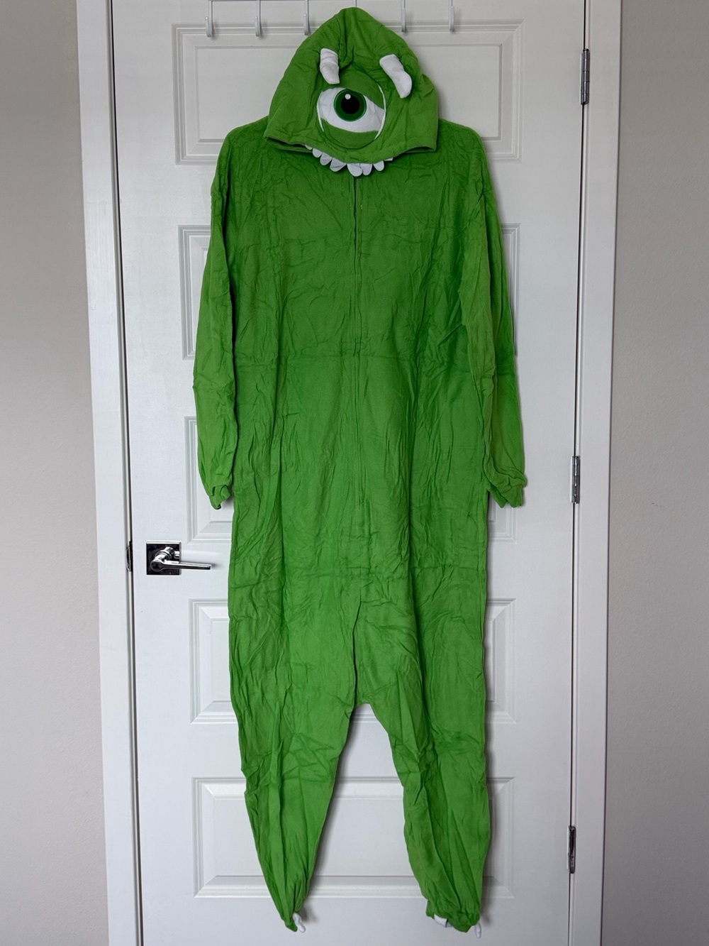 Green Mike Wazowski Monster Onesie Hooded Costume